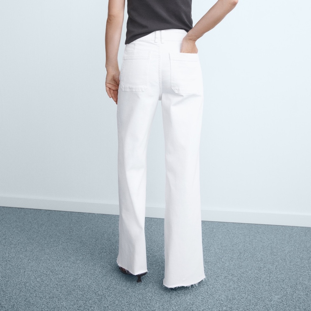Mango Catherine Culotte High-Rise Jeans - Picture 4 of 13
